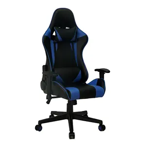 Anji Wholesale New Headrest Feet Bench Adjustable High end Blue Gaming Racing Chair