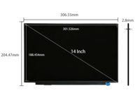 BOE NV140DRM-N61 14.0" EDP 4-Lane TFT OLED 99% SRGB New Laptop LCD Screen Replacement Display Panel for Gaming & Business