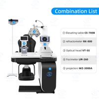 CS-700B Combined Chair and Table With Auto Refractometer RK-800 Manual Phoropter VT-5S Lensmeter LM-260 Projectors WZ-3000A