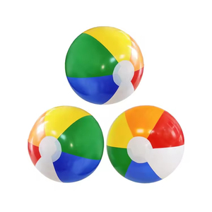 Schlussverkauf fabrikpreis Outdoor Sport PvC Strandkugel individuelle Strandkugel bunte Spielzeug Strand aufblasbare Kugel mit Logodruck - Product Image 4