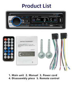 Lecteur MP3 de voiture 1 DIN avec application de localisation de voiture, commande vocale Siri/Google à une touche, rétroéclairage 7 couleurs, USB/TF/AUX, radio stéréo universelle sans perte FLAC - Product Image 4