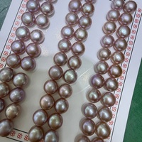 Perles de culture d'eau douce en vrac, bouton, violet foncé et couleurs étranges, qualité supérieure 8-9mm, usine ZHUJI