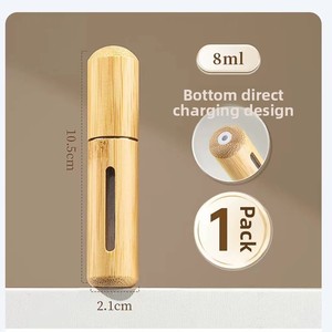 Flacone di Profumo di Lusso in Bambù da 5ML/8ML, Bottiglia Spray Portatile da Viaggio con Riempimento dal Basso, Stampa a Caldo - Product Image 6