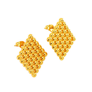 Zogxin Geometric <b>Titanium</b> Steel <b>Stud</b> Earrings Gold Square Heart Shape For Women Fashion Jewelry Gift - Product Image 5