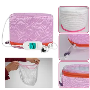 Gorro calefactor para salón de belleza, <span class=keywords><strong>tratamiento</strong></span> térmico, vaporizador, cuidado del cabello, sombreros para mujeres, Spa en casa, gorro térmico para nutrir el cabello, UE/Reino Unido - Product Image 4