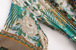 Kimono de viscosa con estampado Floral para hombre y mujer, blusa ajustada de punto abierto, cárdigan Retro bohemio, moda Unisex - Product Image 6