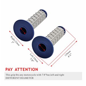 Poignées universelles pour guidon de moto, 7/8 pouces, 22mm et 28mm, pour Apollo 125cc, 250cc, Yamaha, Honda, Suzuki, Kawasaki Dirt Pit - Product Image 2