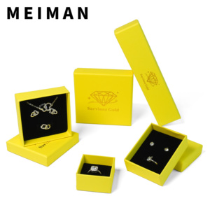 Set di confezioni per gioielli di alta gamma, scatola quadrata lunga per collane, orecchini, <span class=keywords><strong>anelli</strong></span>, per gioiellerie - Product Image 4