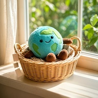 Porte-clés mignon en peluche Terre, pendentif planète de dessin animé, breloque souple pour sac, mini globe pour sacs à dos, voitures, cadeaux