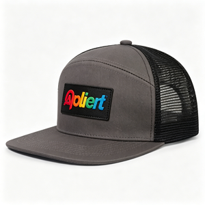 OEM ODM 7-Panel Structured Fashion Hip Hop <b>Winter</b> Trucker Hats Vietnam Factory Canvas Back <b>Caps</b> Polyester/Cotton Common Outdoor - Product Image 3