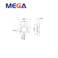 Ventilateur axial compact sans balais MG5010 5010 DC 5V 12V 50mm pour refroidissement, fabrication OEM
