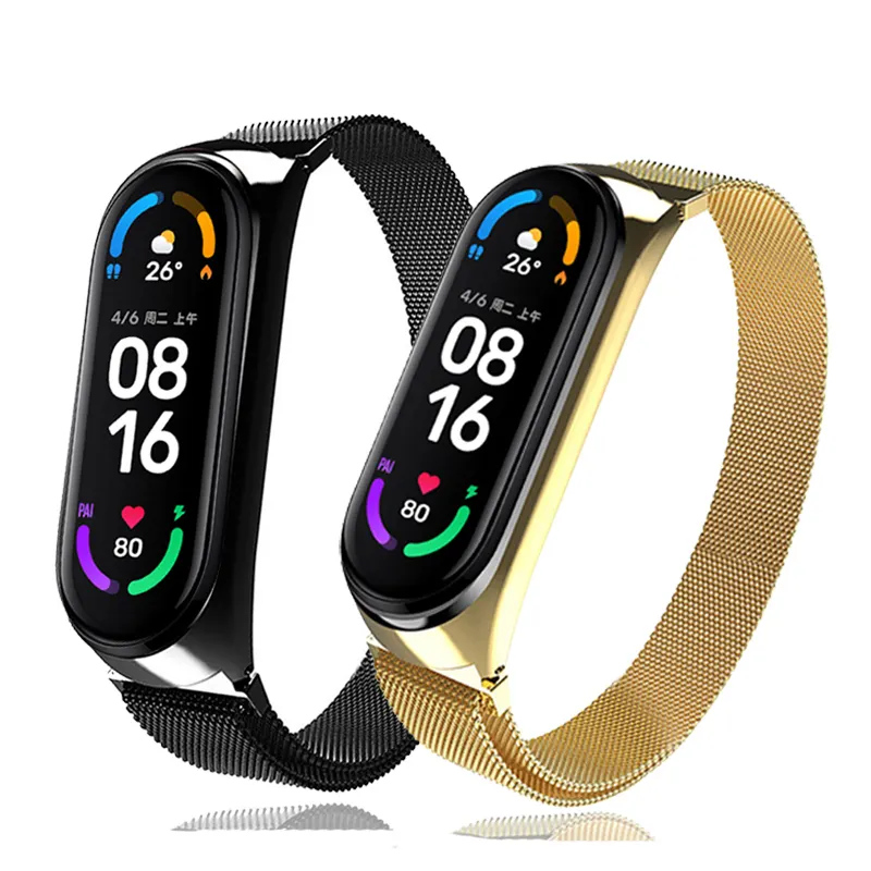 High Quality Stainless Steel Milanese Magnetic Metal Bracelet For Xiaomi Mi Band 4 3 Watch Strap