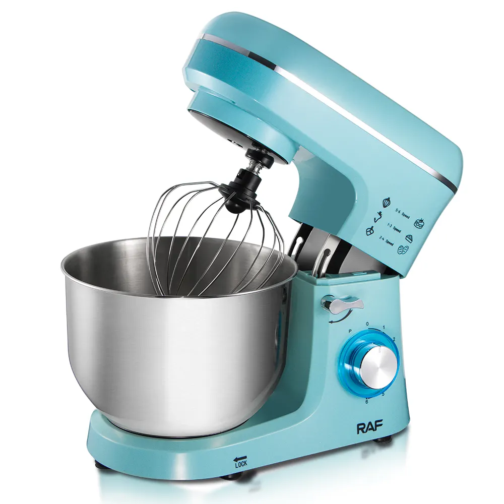 RAF Multifunction 6.8L Cozinha Misturador de Bolo Padaria Máquinas de amassar massa de pão Misturador de alimentos para assar