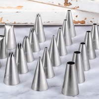 Hot-Sale 304 Edelstahl Düse Kuchen Backen Zuckerguss Rohrleitungen Tipps Kuchen Dekorieren Gebäck Düsen Rohrleitung spitzen Sets