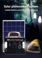 Station d'alimentation portable Allpowers 100000mAh 300W/500W/1000W/800W Convertisseur Lithium-ion Panneau solaire Lampe de poche pour utilisation en extérieur
