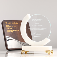 Trophée en marbre écologique, Nouvelle Arrivée, Diverses Tailles, Vente en Gros, Trophée Personnalisé en Cristal, Trophée Économique, Échantillons Disponibles
