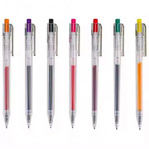 Wholesale Office Gel Ink <b>Pen</b> in Blue Pink Red Colors 0.5mm 0.7mm Retractable Gel <b>Pen</b> for Students Customizable by Factory - Product Image 4