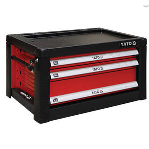 Yato 3 Drawer <b>Tool</b> <b>Cabinet</b> 690x465x400mm Padlockable With Pegboard For Workshop <b>Storage</b> - Product Image 1
