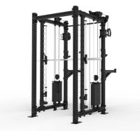 HALA-LM3-FR6F Rack de musculation multifonctionnel avec système de croisement de câbles double, pour usage commercial et domestique, rack à squats
