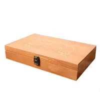 Cajas de madera personalizadas con logotipo, caja de regalo de madera, venta al por mayor