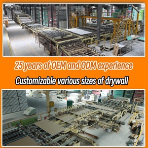 לוח גבס לתקרה לבן BA13 עמיד אש ועמיד למים, קיר גבס מחיצה 9-16 מ\\\"מ - Product Image 2