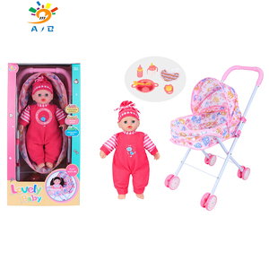 AJB venta al por mayor 14 pulgadas con botellas de cochecito de bebé vajilla bufandas Baby Doll Girl Live Doll realista silicona <span class=keywords><strong>Reborn</strong></span> juguetes <span class=keywords><strong>para</strong></span> bebés - Product Image 4