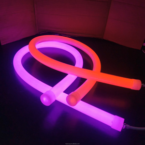 5M redondo <span class=keywords><strong>Led</strong></span> neón 40mm Multi colores 360 grados impermeable Flexible suave <span class=keywords><strong>manguera</strong></span> 24V silicona neón Flex tubo - Product Image 5