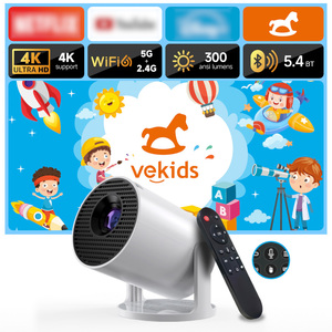 Topleo HY300 vebkids โปรเจคเตอร์มินิโฮมเธียเตอร์ LED Full HD โปรเจคเตอร์อัจฉริยะ4K แบบพกพาแอนดรอยด์11สำหรับเด็กดู<span class=keywords><strong>หนัง</strong></span>กลางแจ้ง - Product Image 2