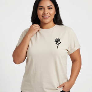 Camiseta de Verano para Mujer, Algodón Premium, Tela Suave y Transpirable, Ecológica, de Secado Rápido, Diseño 3D, Fabricante OEM, Etiqueta Privada, Venta al Por Mayor - Product Image 1