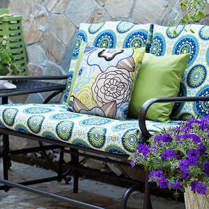 Housses Décoratives Imperméables Carrées à Rayures Brodées pour Coussins <span class=keywords><strong>de</strong></span> Transat, Canapé, Terrasse et Tente <span class=keywords><strong>de</strong></span> Jardin - Product Image 5