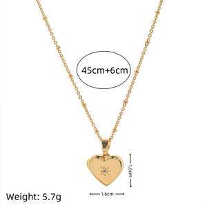 Модные ожерелья-шармы 2026 года, гипоаллергенные украшения из нержавеющей стали 316L с 18-каратным золотым PVD-покрытием, кулон-фотоожерелье для женщин - Product Image 3