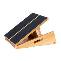 Planche inclinée réglable en bambou pour la vente en gros, OEM, 5 positions d'inclinaison, certifiée FSC, pour entraînement des mollets à domicile et fitness
