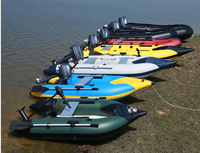 Barco para deportes acuáticos Barco inflable personalizado Barco inflable de rescate con suelo de aluminio para la venta