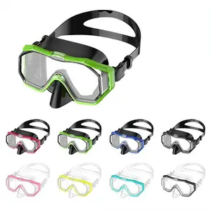 Alta Qualidade Barato Snorkel Máscara Silicone Strap Máscara De Mergulho Natação Esportes Treinamento Caça Lança Mergulho Goggles