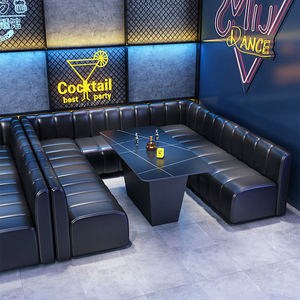 أثاث فاخر للنوادي الليلية، تصميم عصري للديسكو، تصميم مخصص لنادي ليلي، أريكة على شكل حرف U، كنبة، مقعد طويل - Product Image 6