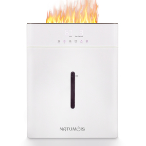 <span class=keywords><strong>Humidificador</strong></span> de <span class=keywords><strong>aire</strong></span> ultrasónico con lámpara de llama, pantalla digital de niebla fina, control remoto, temporizador de humedad constante, calefacción - Product Image 1