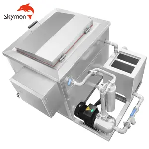 Skymen JP-720G 3600W 360L Cylinder Ultrasonic Cleaning Equipment Large Tank Engine Block Parts Cleaner