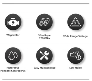 ALLMAN IP55 Elétrico De Cabo De Aco Cabrestantes Eléctricos <span class=keywords><strong>Treuils</strong></span> Electriques 1000KG 220V/380V 3P - Product Image 2