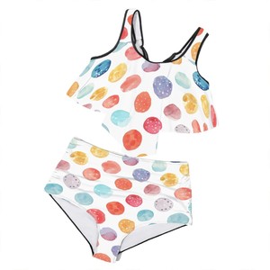 Traje de baño de dos piezas con volantes de talla grande Servicios personalizados - Product Image 2