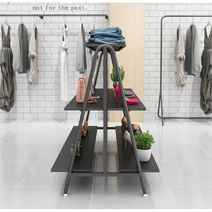 Tùy chỉnh hiện đại <span class=keywords><strong>Multilayer</strong></span> kim loại Acrylic Kính Giày Giá bán lẻ hiển thị cho Showcase lưu trữ tổ chức Kệ tầng phong cách - Product Image 5