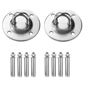 Eda Yoga Circular Mounting Plate With <b>Spring</b> Hook Set For Ceiling Fitness Equipment - Product Image 2