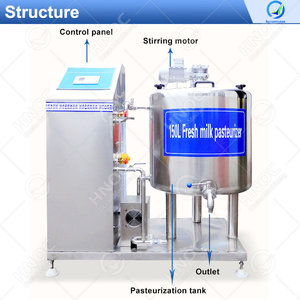 เครื่องพาสเจอร์ไรซ์นม OCEAN ขนาด 100 ลิตร พร้อมเครื่องทำไอศกรีมและเครื่องผสมแบบโฮโมจีไนเซอร์ - Product Image 2
