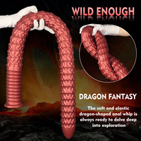 Plug Anal Ultra Largo para Inserción Profunda, Dildo de Hilo Ultra Grueso, Látigo Anal para Parejas, Suave, Impermeable, Ecológico y Portátil