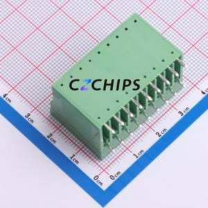 JL15EDGRH-38118G01 Plug-in Terminal Block Bent Lead Through Hole,P=3.81mm Board-to-Board / Socket - Closed 2x9P 3.81mm Green - Product Image 2