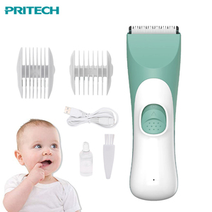 Pritech Nieuw Ontwerp Baby Haar Trimmer Afneembare Keramische Mes IPX6 Waterdichte Oplaadbare Kindje Tondeuse Voor Kinderen - Product Image 1