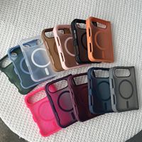 Coque de téléphone anti-traces de doigts C0344 pour iPhone Duo, pliable, mate, légère, magnétique