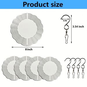 Spinner à vent en aluminium vierge de 8 pouces, double face, pour sublimation, livraison gratuite - Product Image 5