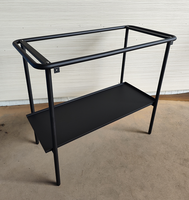 Console d'extérieur Chariot de préparation pour patio Tables de jardin avec étagères de rangement à 4 niveaux Station de lavage réglable Îlot de cuisine