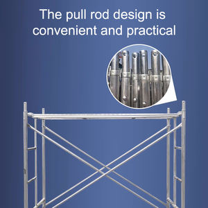L'<span class=keywords><strong>échafaudage</strong></span> de cadre de H de promenade en acier de construction pour l'usage extérieur <span class=keywords><strong>d</strong></span>'atelier et <span class=keywords><strong>d</strong></span>'hôtel <span class=keywords><strong>d</strong></span>'entrepôt avec 1 an de garantie - Product Image 3