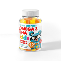 Compléments alimentaires DHA Oméga-3 pour enfants SHENGYAO à base d'algues, bonbons gélifiés, 3 bonbons mous par jour, sans conservateurs ni colorants artificiels